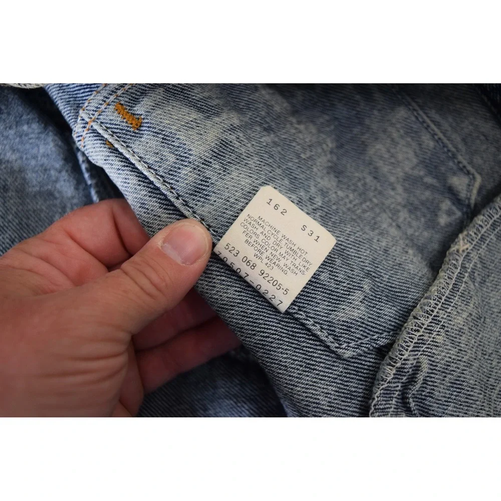 Levi's Trucker Jacket XL Blue Acid Wash 70507-0227 Men Vtg 80s Made in USA